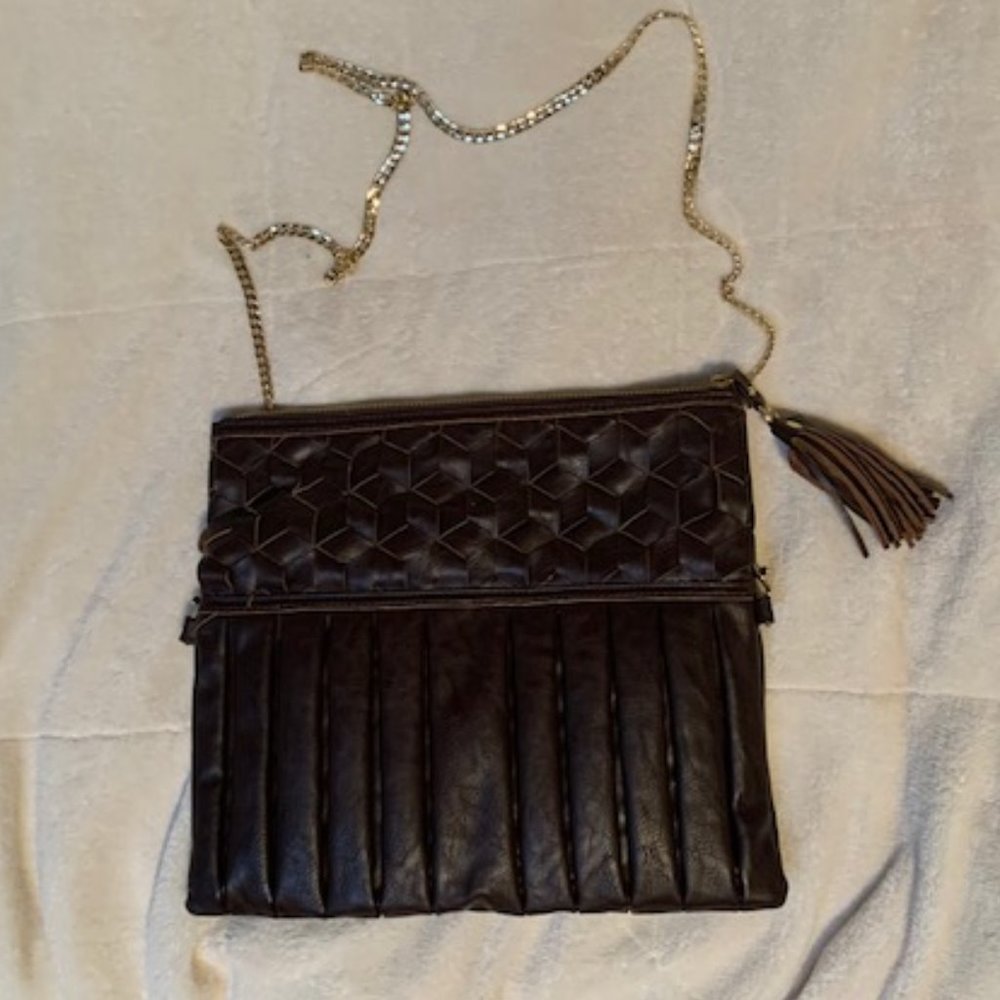 Braid Crossbody with Chain Strap